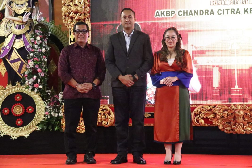 Bupati Sanjaya Hadiri Acara Kenal Pamit Kapolres Tabanan