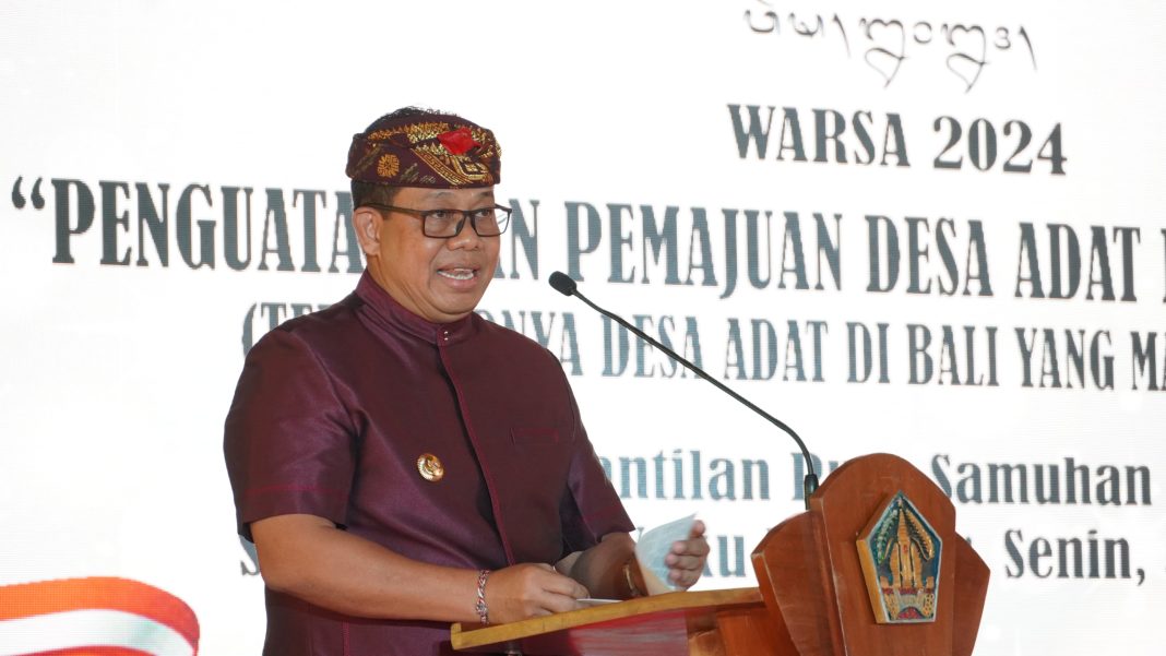 Pengukuhan Bendesa Agung MDA Terpilih: Pj Gubernur Bali Ajak Kolaborasi Hadapi Tantangan Global dan Sukseskan Program Pemerintah