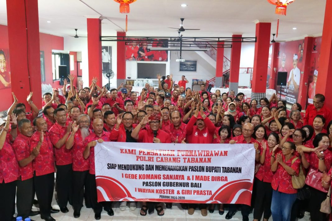 Dukungan Penuh dari PP Polri Tabanan, Pasangan Sanjaya-Dirga Makin Kokoh Menghadapi Pilkada Tabanan