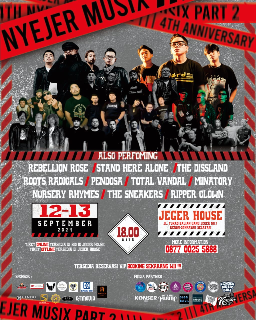 HUT ke-4, Jeger House Gelar Nyejer Musik Parti