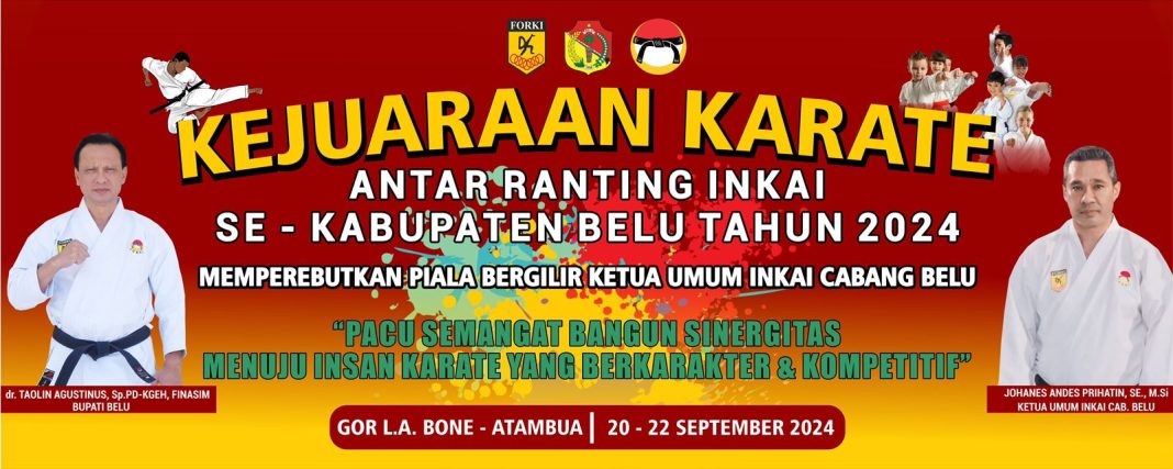 Ratusan Karateka Akan Bersaing dalam Kejuaraan INKAI Antar Ranting Se-kabupaten Belu