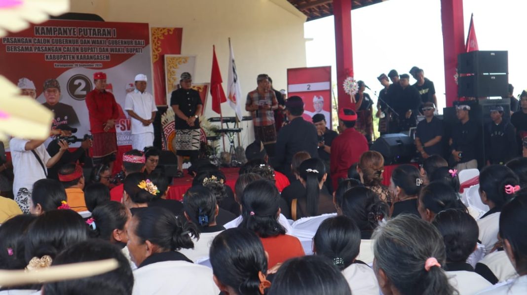 Ribuan Warga Seraya Hadiri Kampanye Koster-Giri