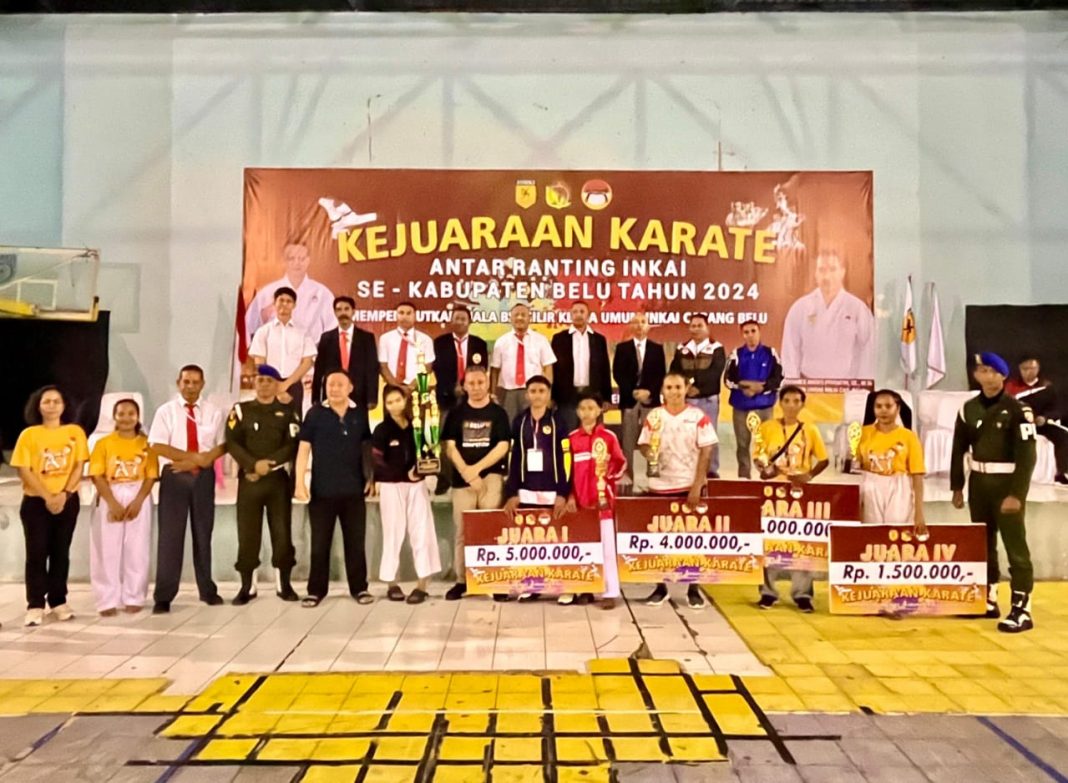 Tutup Kejuaraan Karate Antar Ranting INKAI 2024, Sekda Belu Minta Atlet Berlatih Keras Untuk Tampil pada Ajang PON