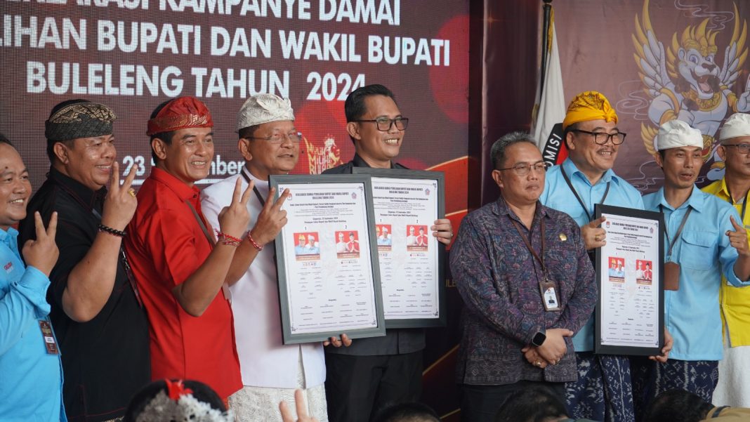 Deklarasi Damai dan Penetapan Nomor Urut, Paslon Komitmen Jaga Persatuan