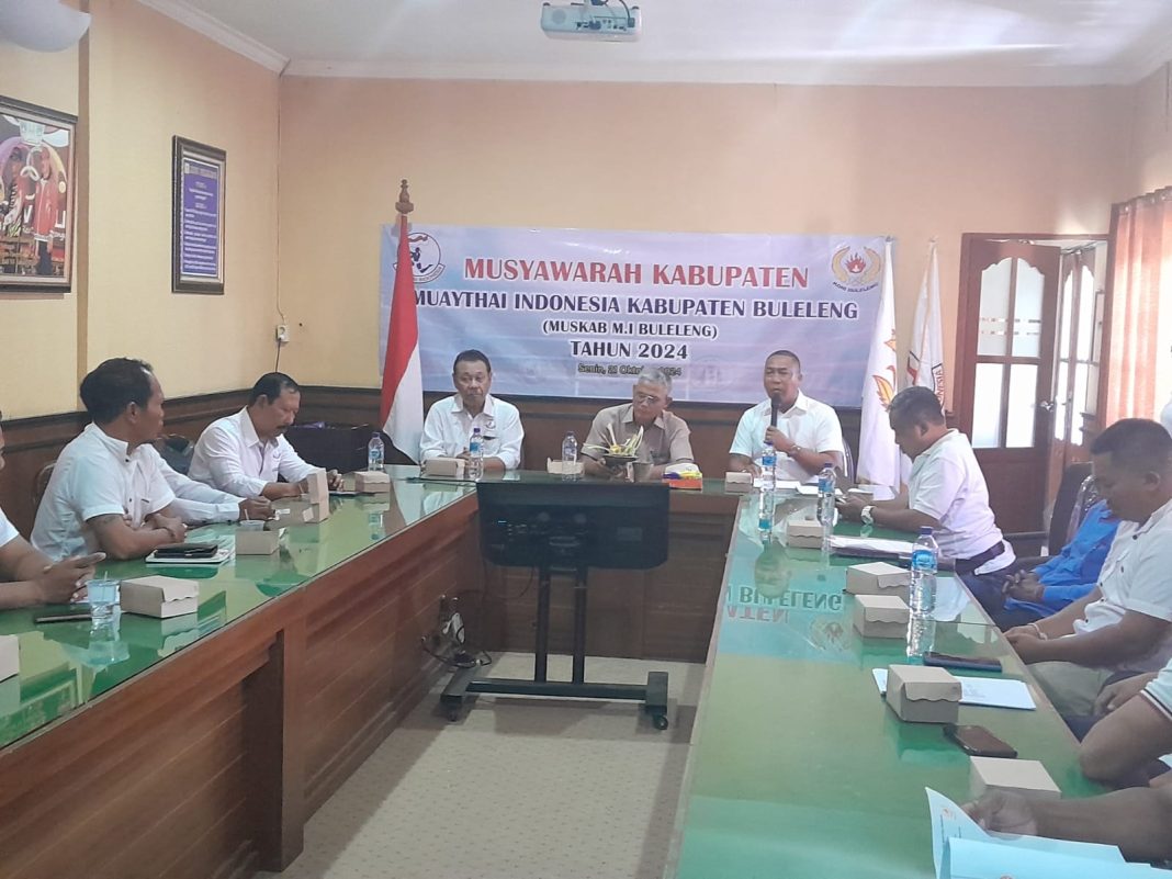 Terpilih Aklamasi, Wayan Tarik Adnyana Nahkodai Muaythai Buleleng