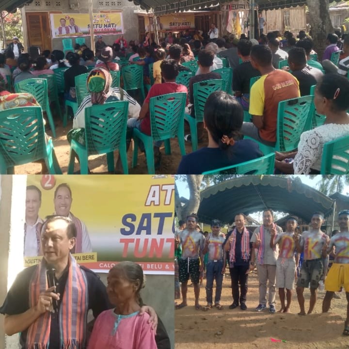 Kampanye di Lelowai, Hilarius : Pemimpin Yang Lahir Dari Situasi Sulit Pasti Melayani Dengan Hati dan Itu Ada Pada Dokter Agustinus Taolin