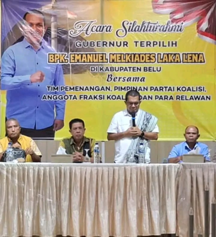 Datang Sebagai Gubernur NTT Terpilih, Melki Laka Lena Apresiasi Langsung Relawan di Belu Atas Kerja Tim Yang Luar Biasa