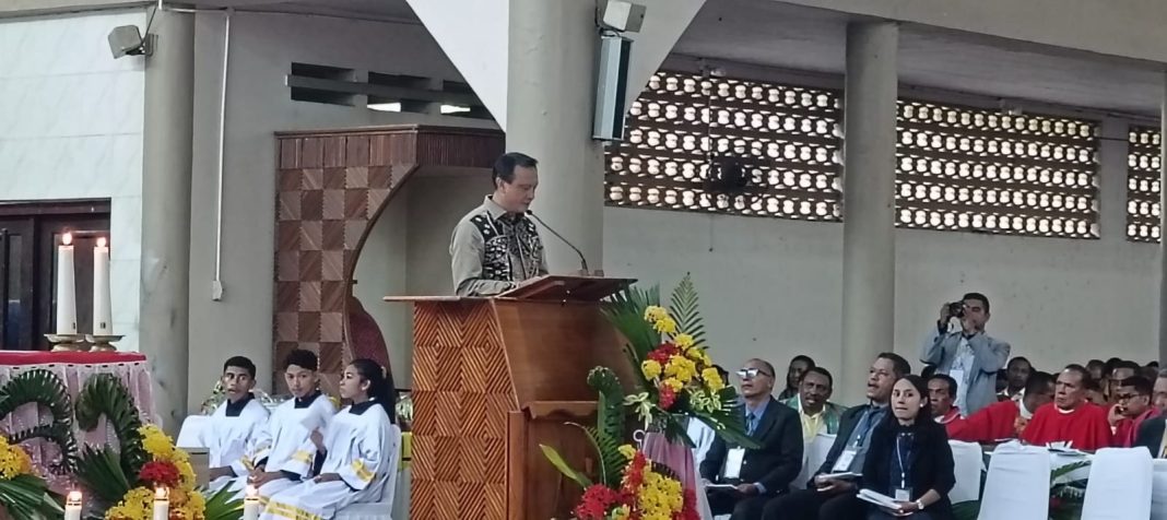 Bupati Belu Hadiri Misa Pentahbisan Imam Baru di Gereja Katedral Atambua
