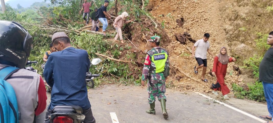 Bantu Penanganan Longsor di Aceh Tengah dan Aceh Timur, Ini Yang Dilakukan Kodam Iskandar Muda!