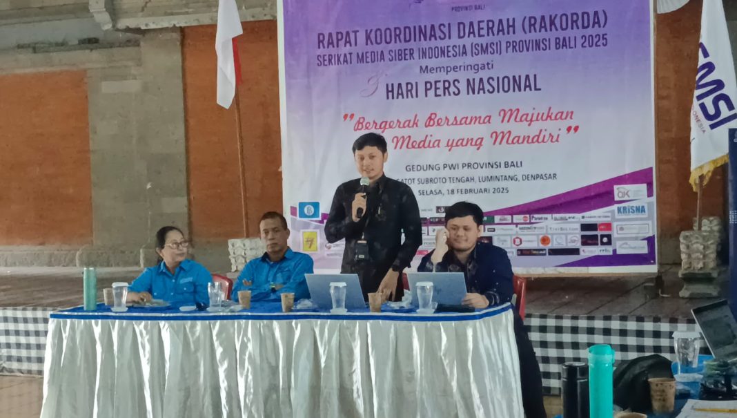 Gelar Rakorda, SMSI Bali Gandeng Bank Indonesia Sosialisasikan Transaksi Keamanan Data Digital