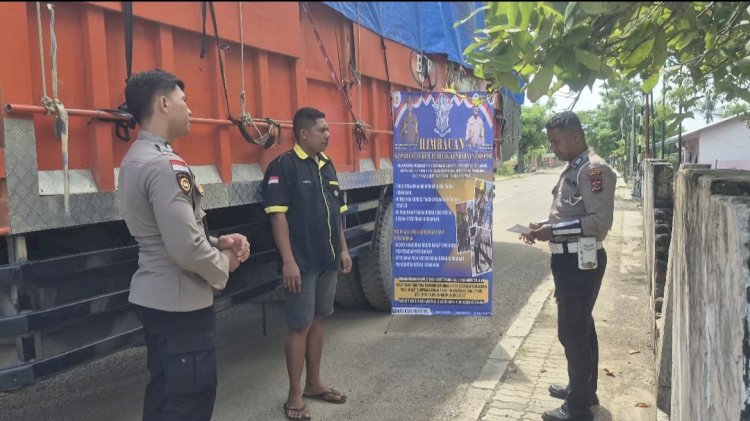 Antisipasi Penggunaan Tangki Ganda Kendaraan Ekspor-Impor, Polres Belu Tingkatkan Pengawasan di PLBN Motaain Batas RI-RDTL