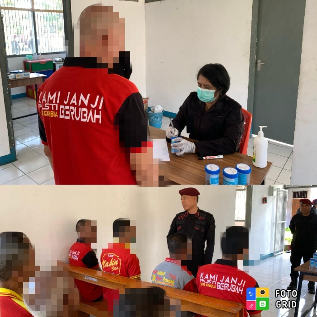 Komitmen Lapas Atambua Bersinar, WBP Lakukan Tes Urin. Ini Hasilnya!