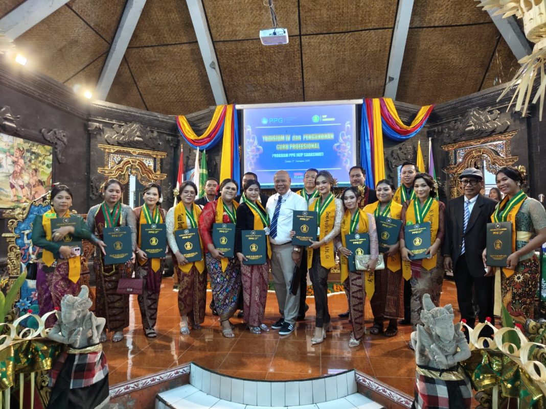 IKIP Saraswati Gelar Yudisium dan Pengukuhan 741 Guru Bersertifikat Pendidik