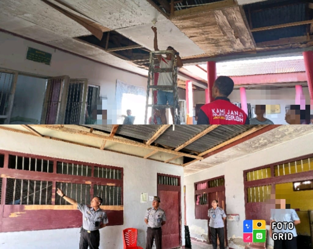 Pastikan Kondisi Hunian Nyaman, Lapas Atambua Lakukan Perbaikan Sarpras