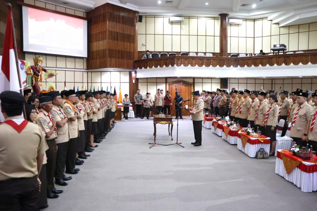 Pengurus Kwartir Daerah Pramuka Resmi Dilantik, Gubernur Koster Selaku Ketua Mabida Bali Harap Pengurus Baru Mampu Terapkan Pendidikan Pramuka yang Inovatif