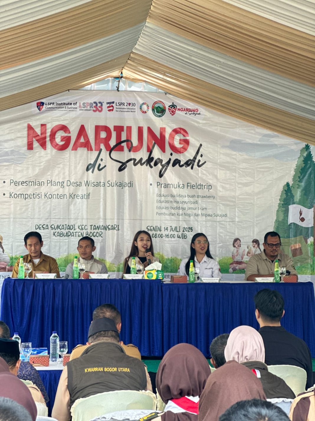 Ngariung di Sukajadi”: Mahasiswa LSPR dan Siswa Pramuka Angkat Potensi Edukasi Desa Wisata