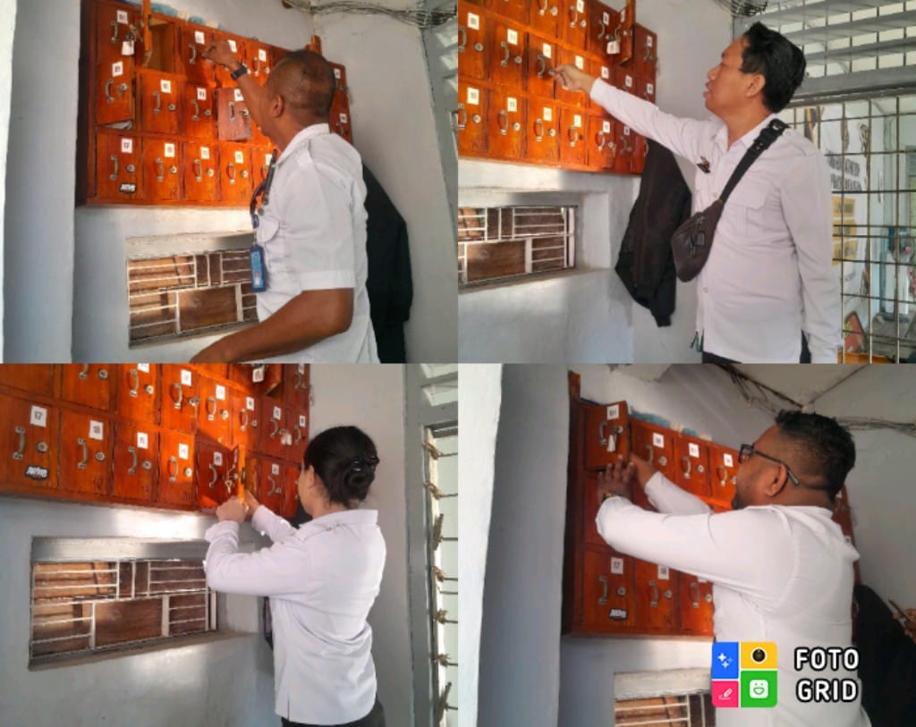 Jaga Keamanan dan Ketertiban, Pegawai Lapas Atambua Tinggalkan Handphone di Pintu Utama