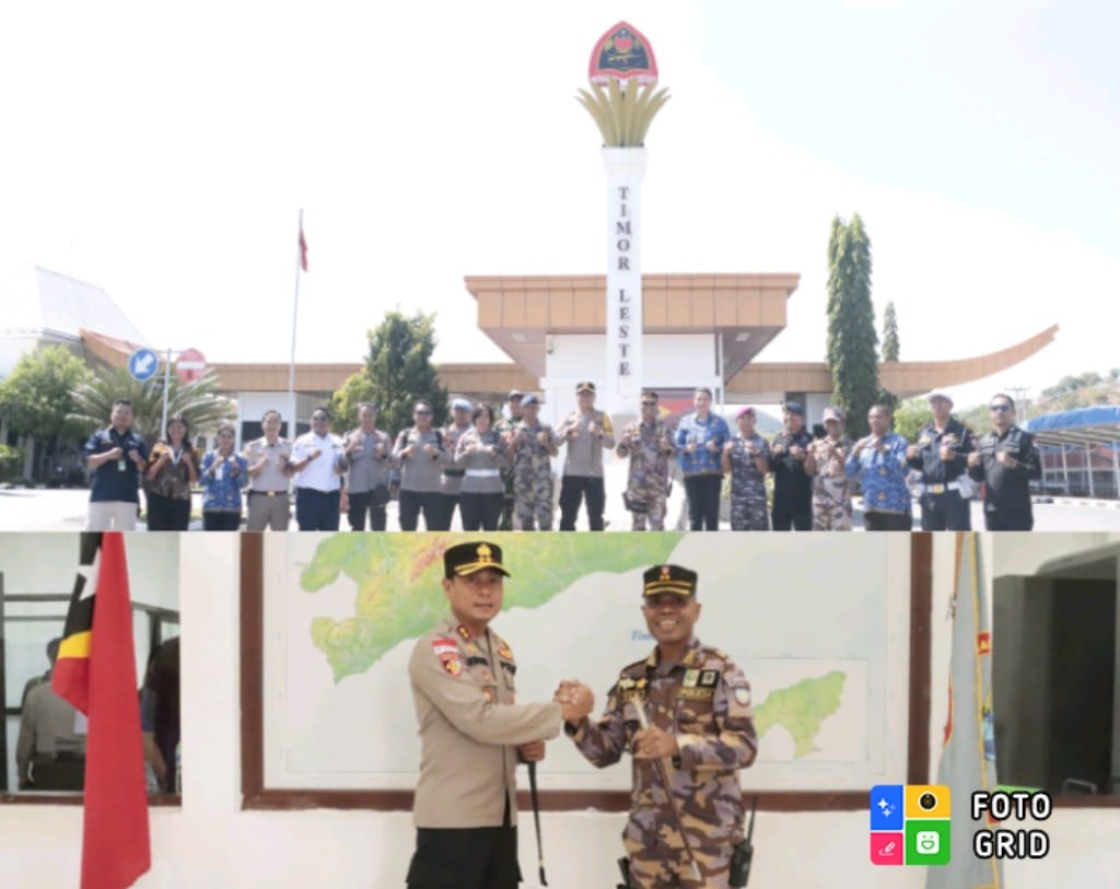 Bertugas di Perbatasan RI-RDTL, Kapolres Belu AKBP I Gede Putra Astawa Kunjungi Pos Batugede Timor Leste