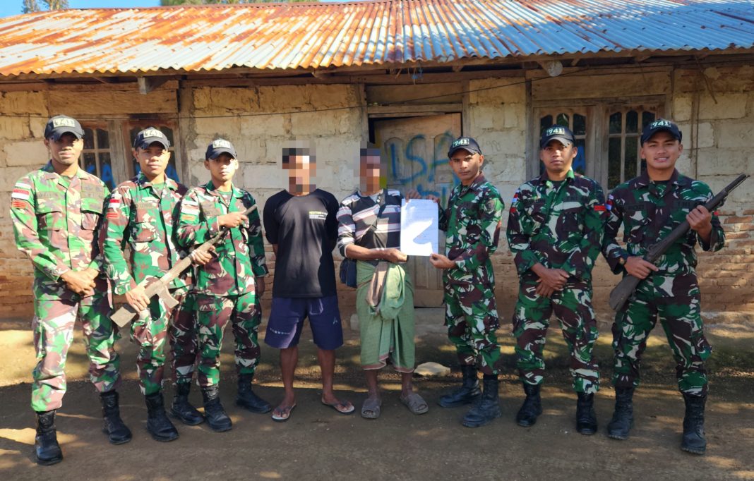 Satgas Yonif 741/GN Kembali Dapatkan Senjata Springfield dan Rakitan di Foholulik Daerah Perbatasan RI-RDTL