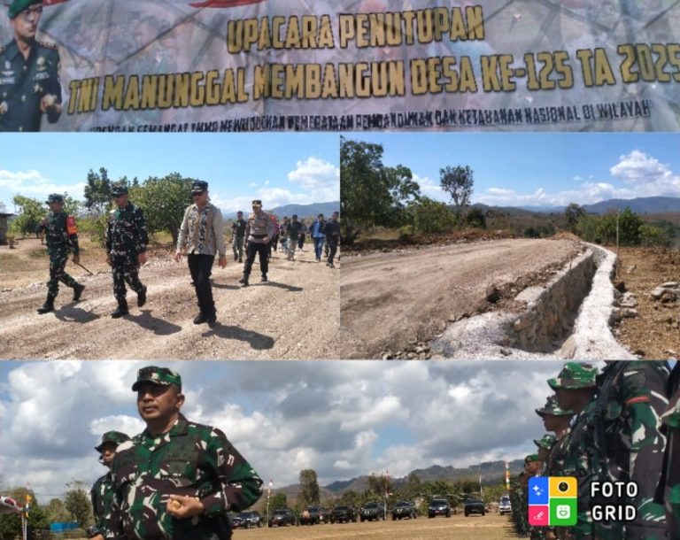 Tutup Kegiatan TMMD ke-125 TA 2025, Danrem 161/WS Minta Warga Rawat Fasilitas Yang Dibangun. Ini Tujuannya!