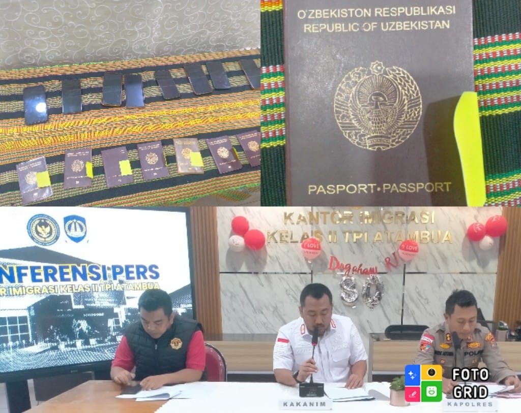 Dugaan Penyelendupan Manusia, Imigrasi dan Polres Belu Berhasil Tangkap 8 Warga Uzbekistan di Pesisir Pantai