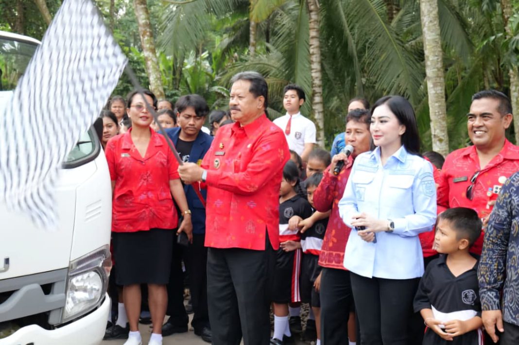 Desa Marga Dauh Puri Launching Pengangkutan Sampah Residu ke TPA Pemkab Tabanan