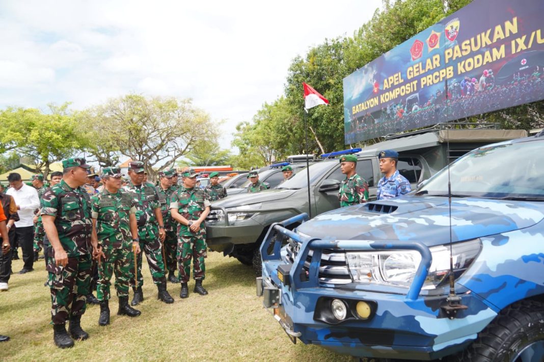 Pangkogabwilhan II Pimpin Apel Gelar Batalyon Komposit PRCPB Kodam IX/Udayana di Bali