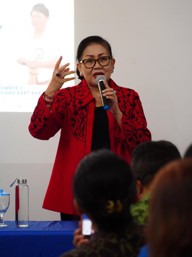 Hadiri Sosialisasi PSBS di Gereja Katedral, Putri Koster Ajak WKRI Pilah Sampah Sejak Awal