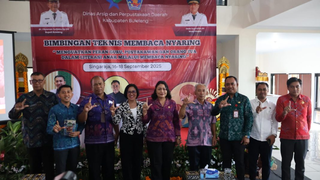 Kuatkan Peran Guru, Pustakawan dan Orang Tua, DAPD Buleleng Gelar Bimtek Membaca Nyaring