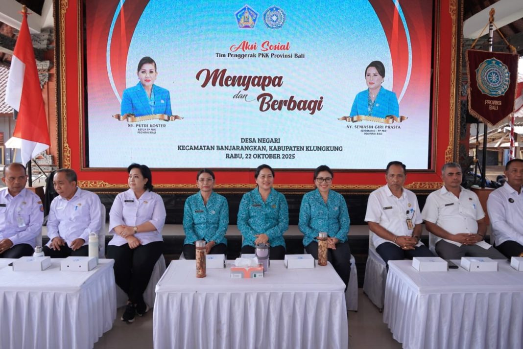 Bangun Sinergi Lintas OPD dan IBI, TP PKK Bali Salurkan Bantuan di Negari Klungkung
