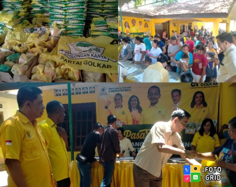 Hadirkan Pasar Murah, Ketua Fraksi Golkar Belu: Ini Wujud Simpati Partai Untuk Masyarakat