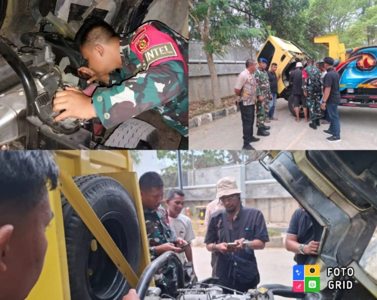 Satgas Pamtas Yonarmed 12 Kostrad Gagalkan Dugaan Penyelundupan Dump Truck ke Negara Timor Leste