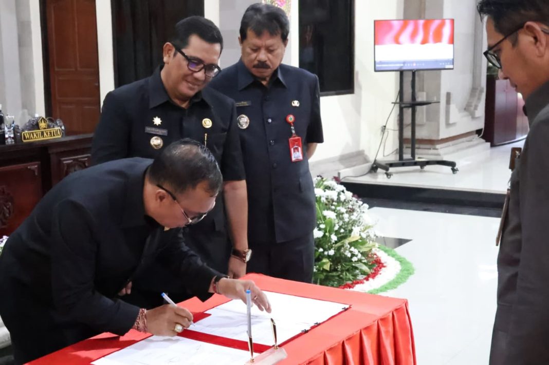 Eksekutif dan Legislatif Tabanan Teken Nota Kesepakatan Rancangan KUA dan PPAS T.A. 2026