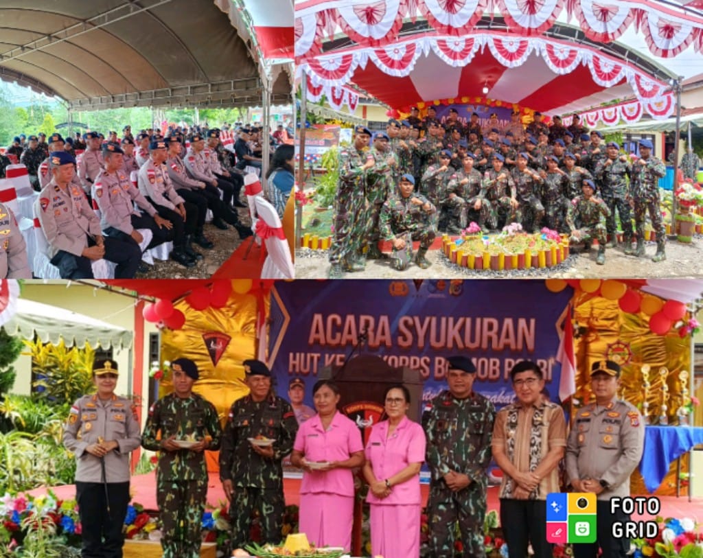 HUT ke-80 Korps Brimob, Batalyon A Pelopor Atambua Ajak Forkompinda dan Masyarakat Syukuran Bersama