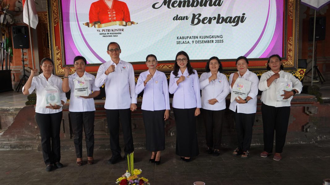 Tim Pembina Posyandu Bali Dorong Penerapan Enam SPM, Gelar Aksi Sosial di Klungkung
