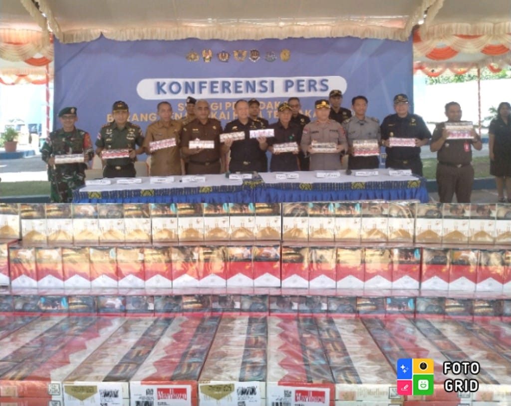 Bea Cukai dan Tim Gabungan Sita 11 Juta Batang Rokok Marlboro Ilegal Asal Tiongkok di NTT Perbatasan RI-RDTL