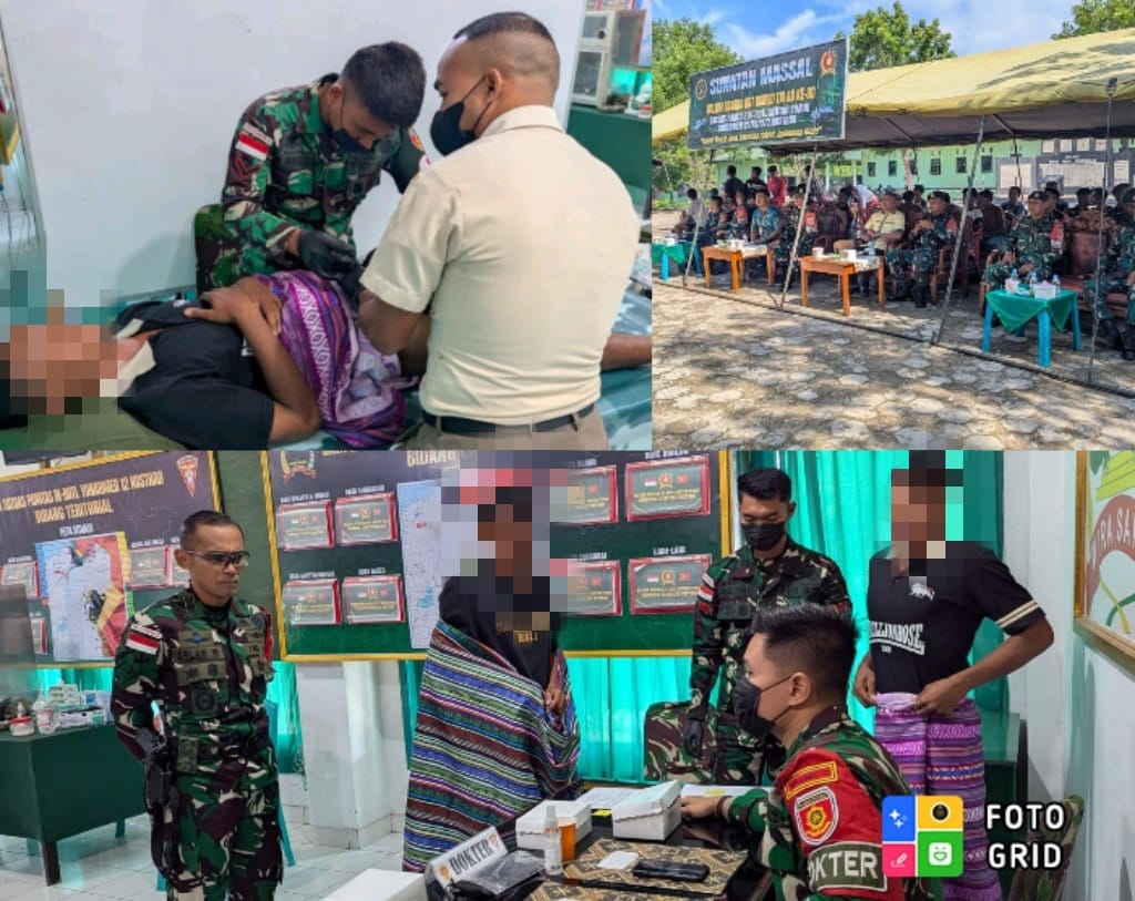 Peringati HUT ke-80 Armed TNI AD, Satgas Pamtas RI-RDTL Yonarmed 12 Kostrad Laksanakan Khitanan Massal Bagi Warga Belu dan Malaka