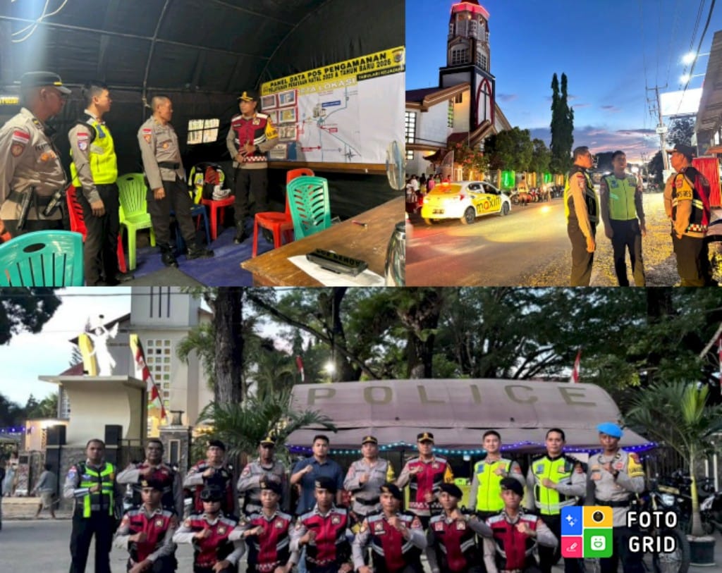 Turun Langsung ke Lapangan, Kapolres Belu Pantau Pengamanan Gereja dan Pos Pelayanan di Atambua