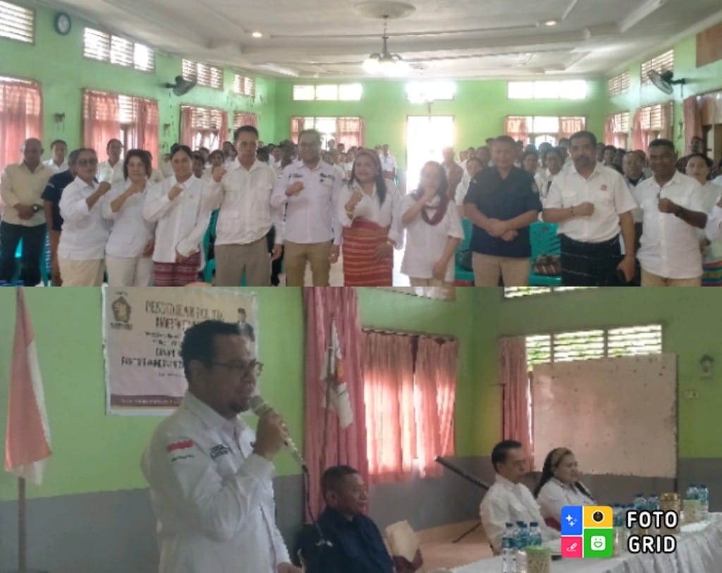 Pendidikan Politik Belu, Wabup Vicente Hornai Gonzalves Ajak Kader Gerindra Kawal Pembangunan