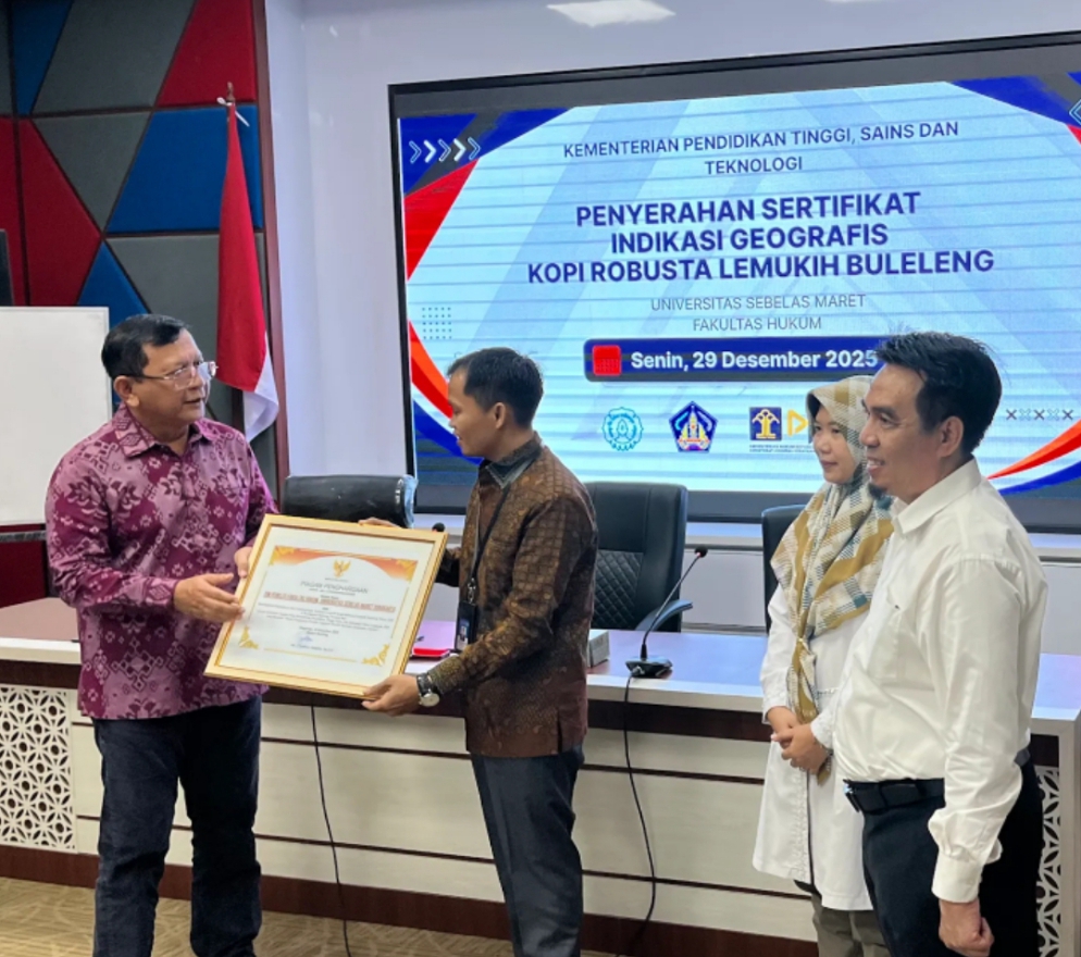 Kolaborasi FH UNS-Pemkab Buleleng Berbuah Sertifikat IG Kopi Robusta Lemukih