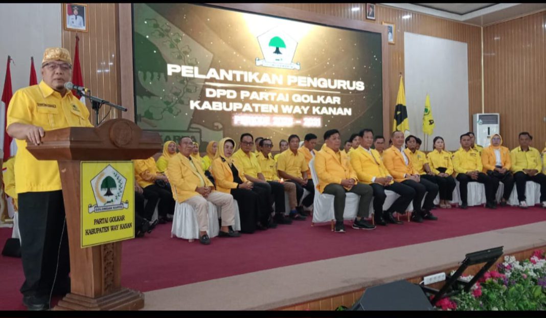 Darlian Pone Terpilih Aklamasi, Tony Eka Candra Yakin Partai Golkar Raih 11 Kursi di DPRD Way Kanan