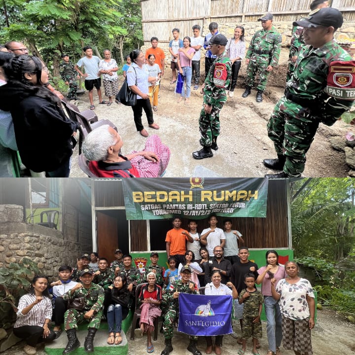 Kepedulian Tanpa Batas, Satgas Yonarmed 12 Kostrad Tuntaskan Pembangunan RTLH ke-5