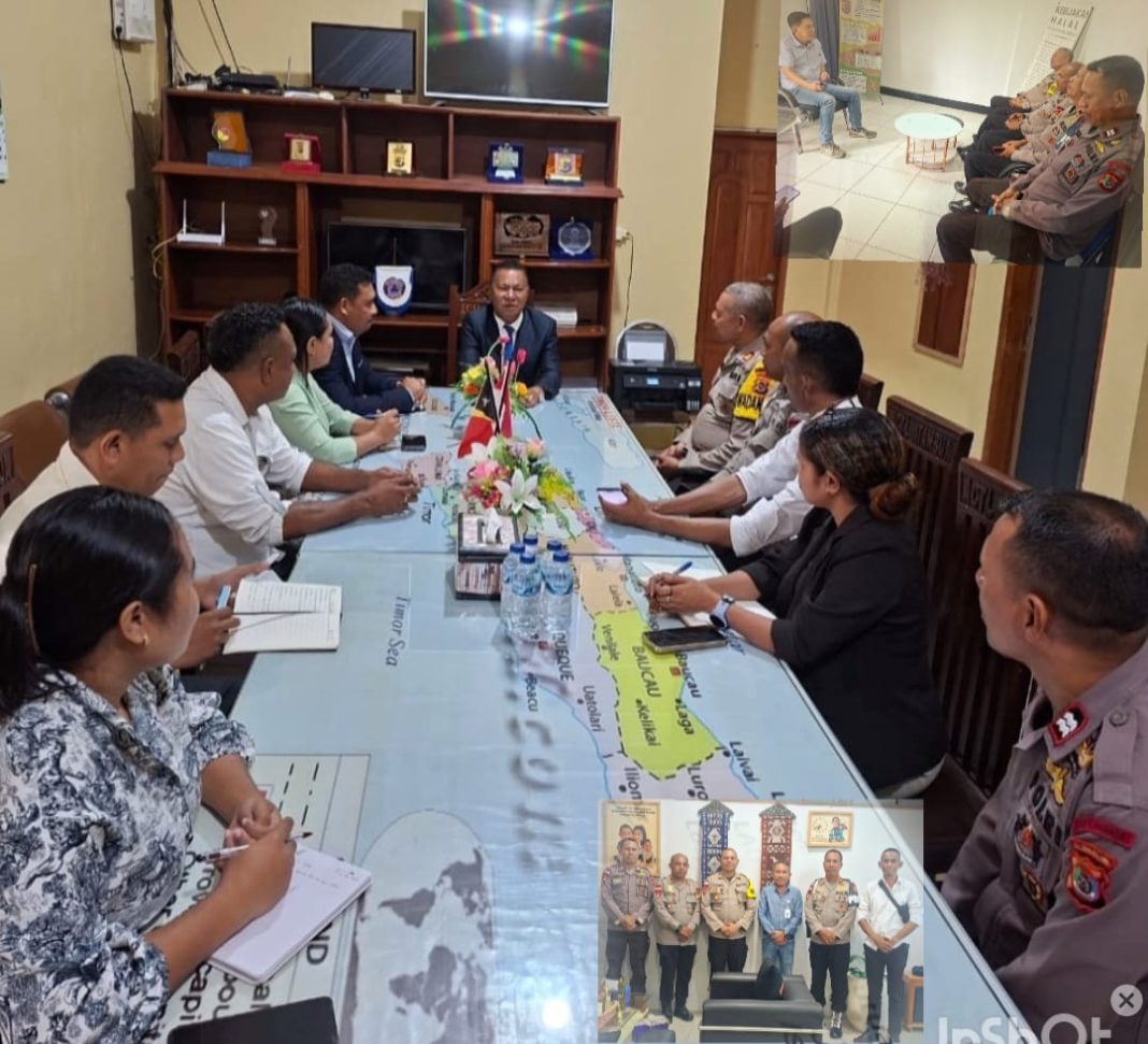 Perkuat Sinergitas di Perbatasan, Wadanyon A Pelopor Sambangi Konsulat Timor Leste dan Pimpinan BUMN di Belu