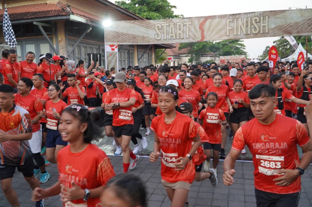 Meriah, Ribuan Masyarakat Ikuti Singaraja Run 2026