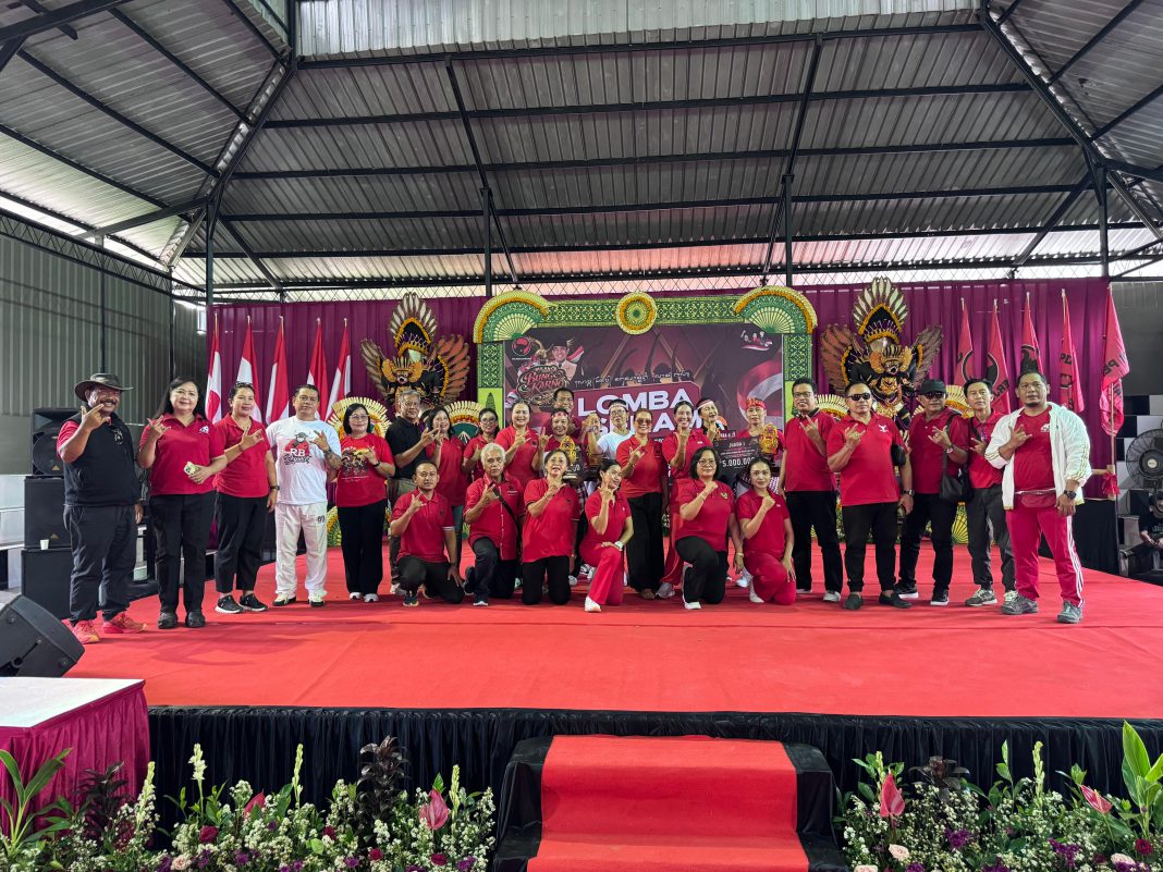 PDI Perjuangan Tabanan Gelar Lomba Senam Nangun Sat Kerthi Loka Bali, Bangkitkan Semangat Kebersamaan dan Budaya Sehat