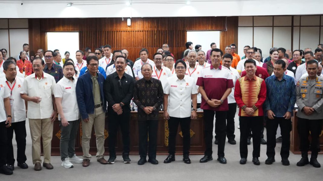 Buka Rakerprov KONI Bali 2026, Gubernur Wayan Koster Minta Fokus Porprov dan Berjuang Rebut Posisi Kelima PON