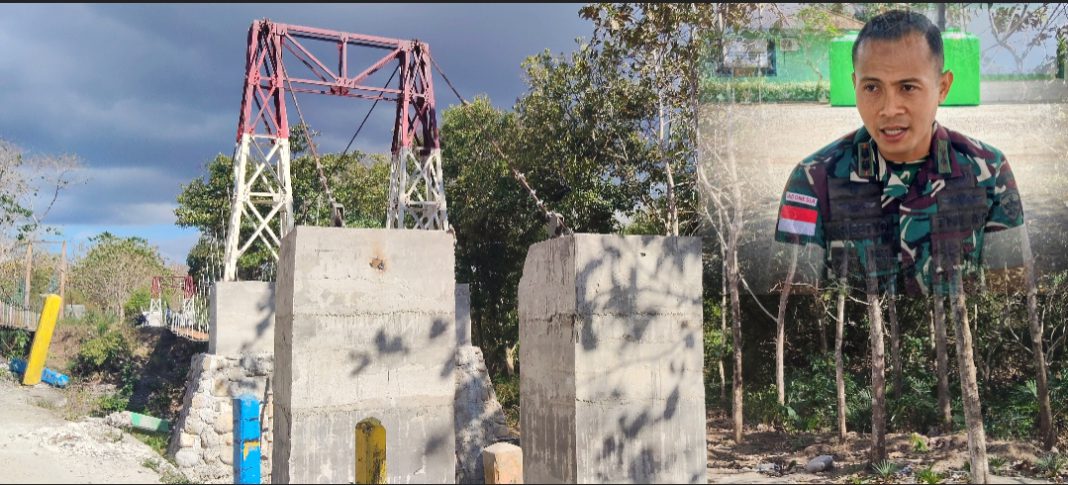 Akses Warga di Perbatasan Akan Semakin Mudah, Dandim Belu Targetkan Pembangunan 4 Jembatan Gantung Perintis Garuda Segera Rampung