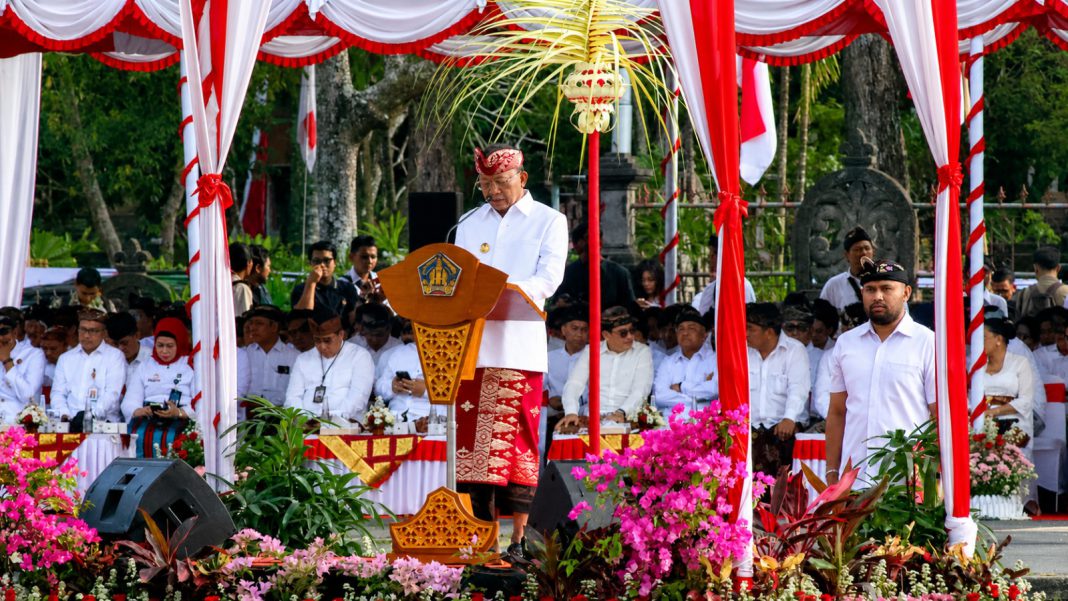 Peringati Hari Jadi Provinsi Bali ke-68, Gubernur Koster: Pelayanan dan Pengabdian dilakukan Tulus Iklas