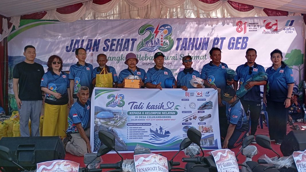 Ribuan Peserta Ikuti Jalan Sehat HUT PT GEB Ke-23, Ajak Pungut Sampah Plastik