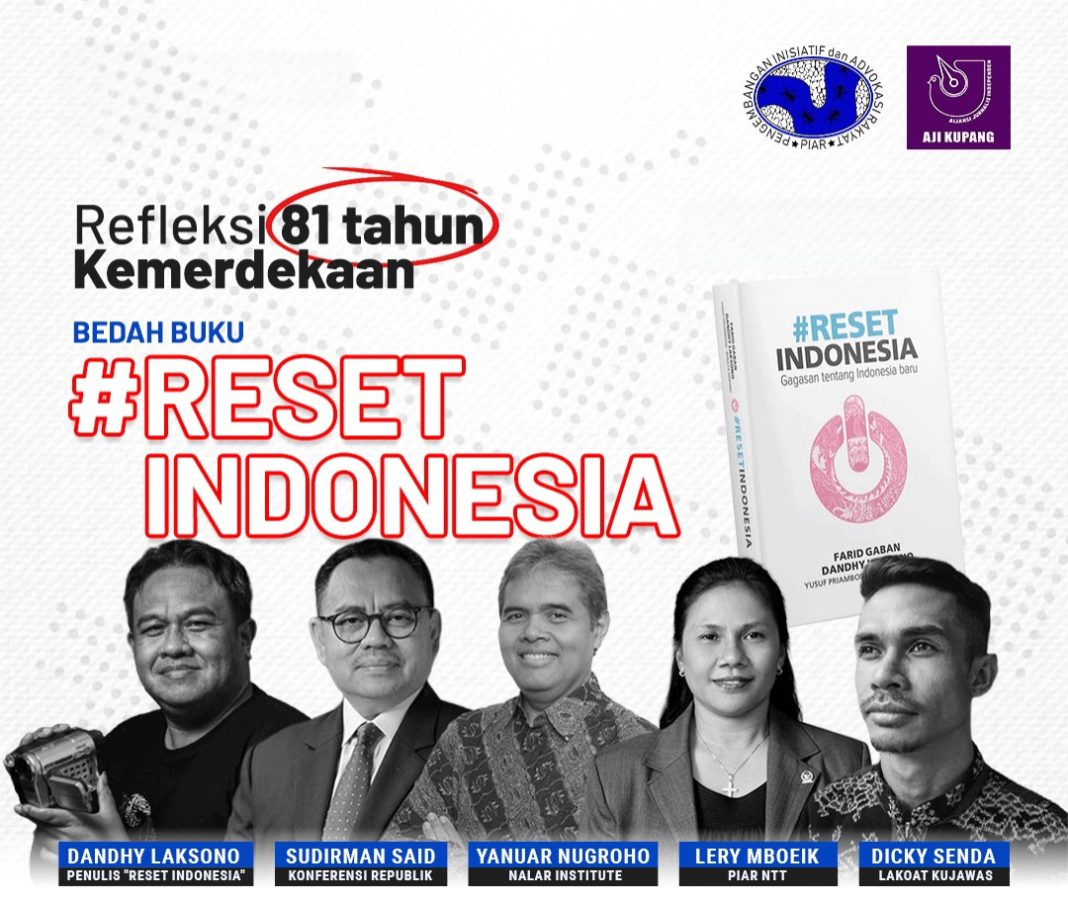 Suarakan Suara Indonesia Timur, GAMKI, PIAR, dan AJI Kupang Gelar Bedah Buku ‘#Reset Indonesia’